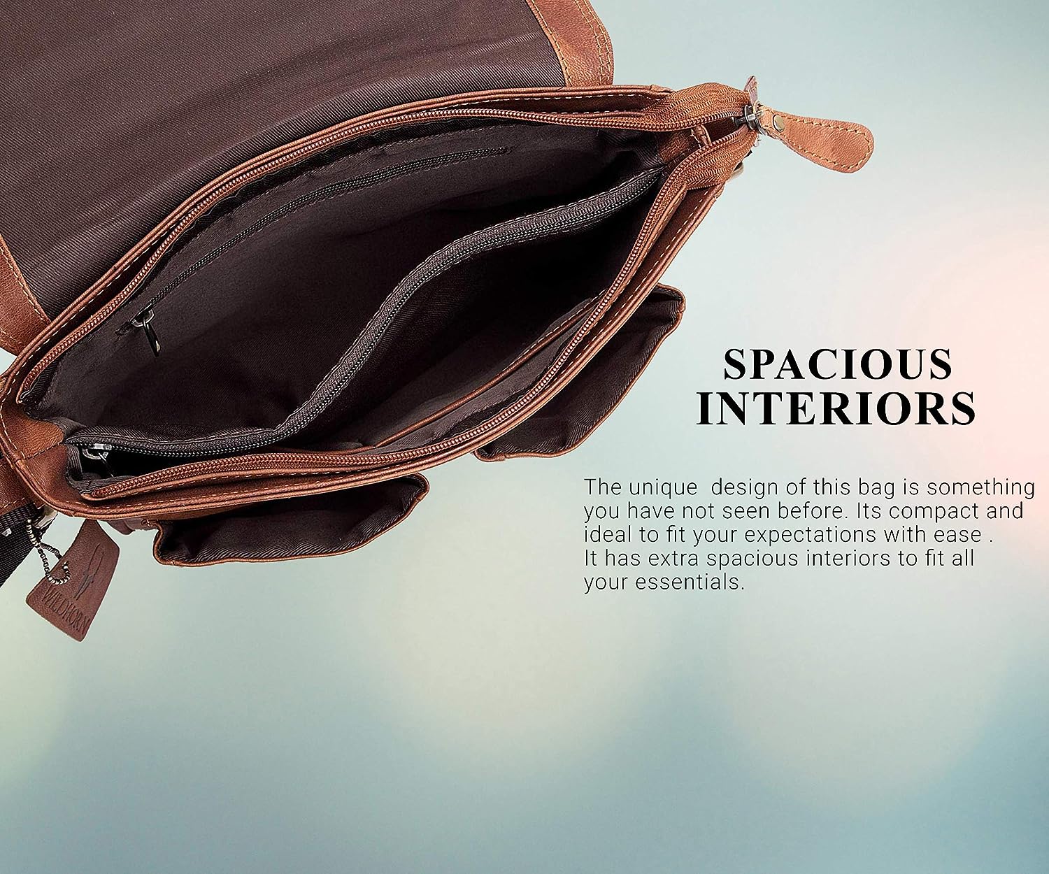 Buy Wildhorn Leather 8 Inch Sling Messenger Bag For Men I Multipurpose  Crossbody Bag I Travel Bag With Adjustable Strap I Utility Bag I Dimension  : L-8 Inch W-3 Inch H-9 Inch (